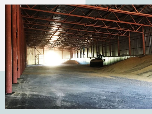 Строительство зернохранилищ в Кунгуре