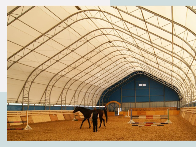 Строительство конных манежей в Кунгуре