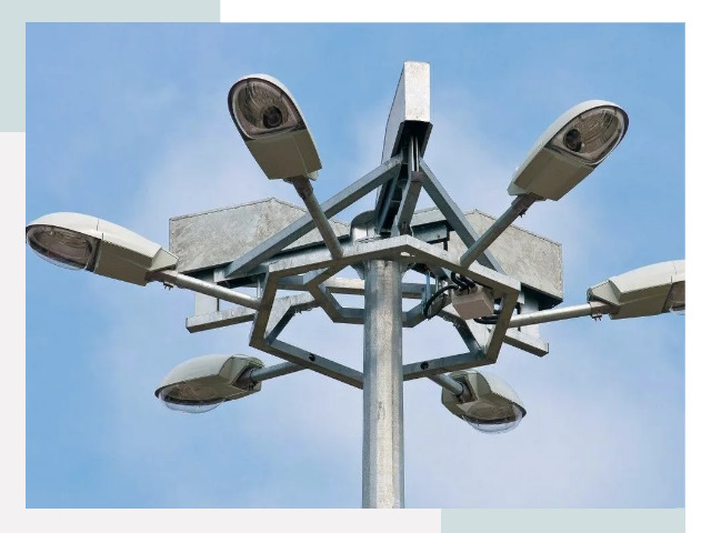 Монтаж осветительных мачт в Кунгуре