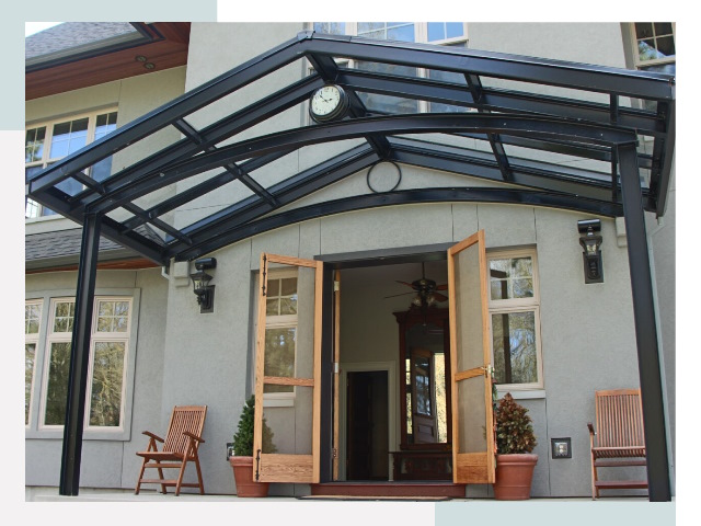 Козырьки металлические в Кунгуре