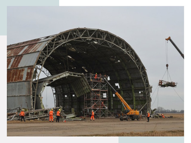 Демонтаж ангаров в Кунгуре